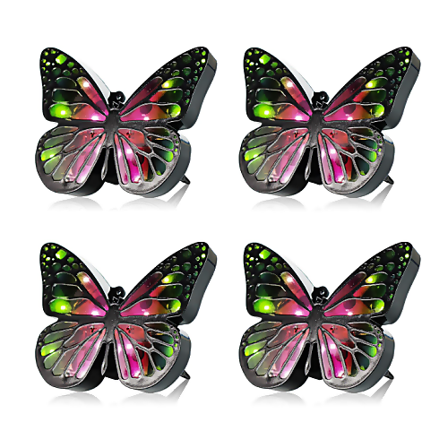 Solar powered butterfly ground lights