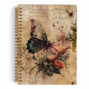 Butterfly spiral notebook vintage ...