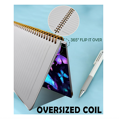 Blue butterfly notebook