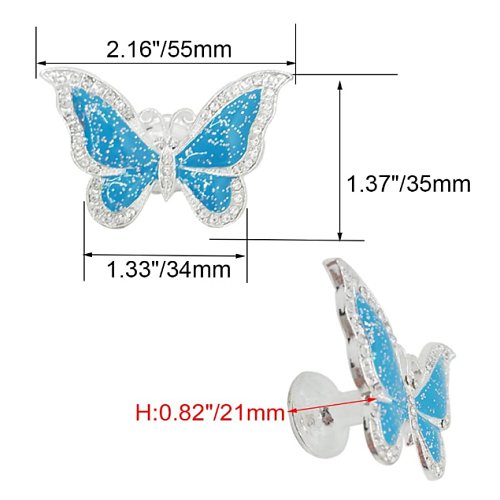 Butterfly cabinet knob