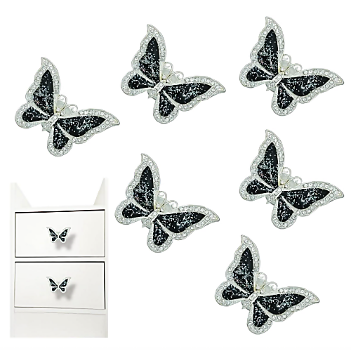 Butterfly kitchen cabinet knobs