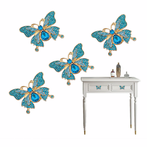 Butterfly closet door knobs Blue