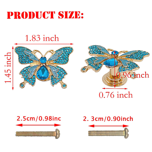 Butterfly closet door knobs