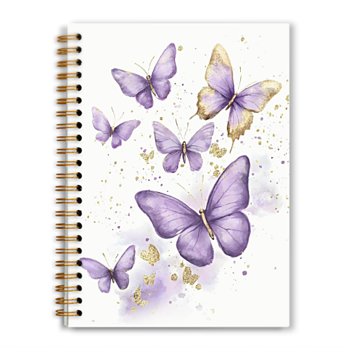 Butterfly notebook amazon relaxing purple