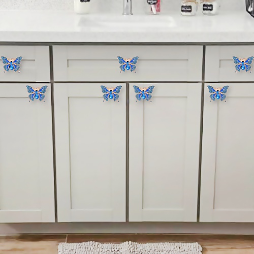 Butterfly closet door knobs
