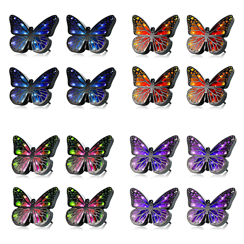 Solar powered butterfly ground lights