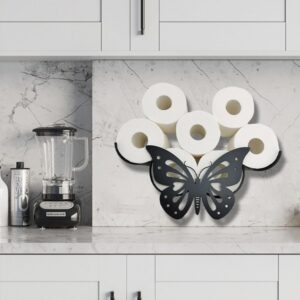 Butterfly toilet paper roll holder...