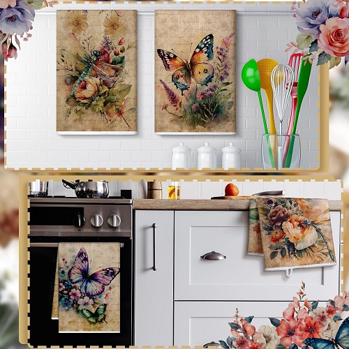Butterfly kitchen towels