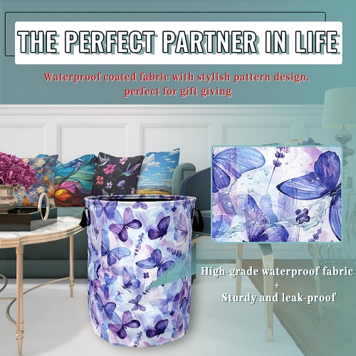 Butterfly laundry basket