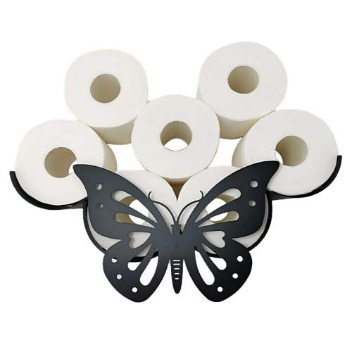 Butterfly toilet paper roll holder