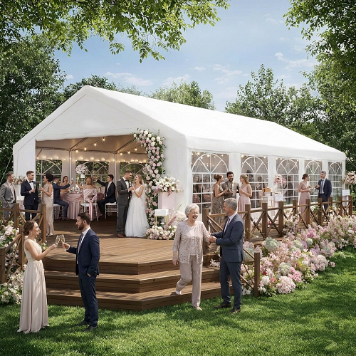 Simple tent wedding ideas