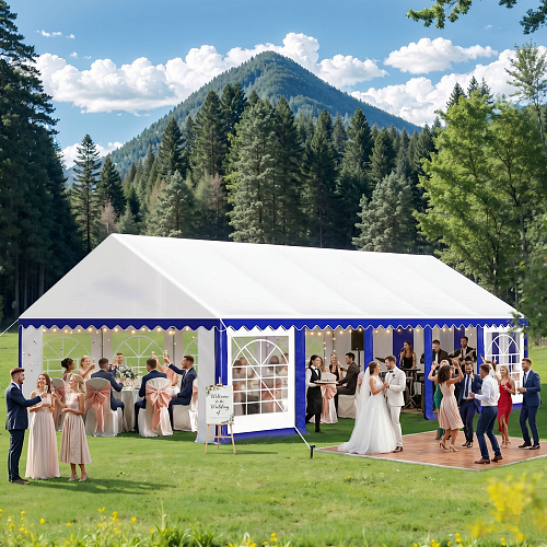 White wedding tent
