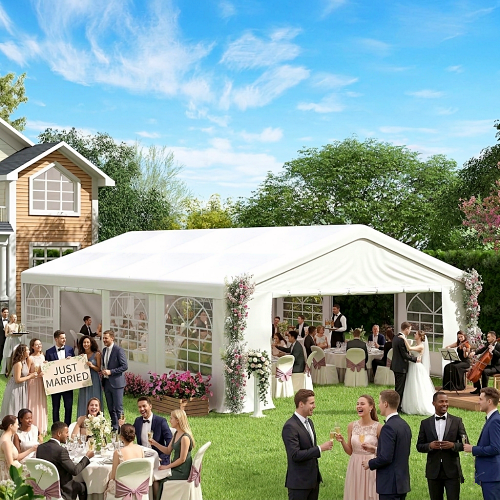 Elegant wedding tent rentals