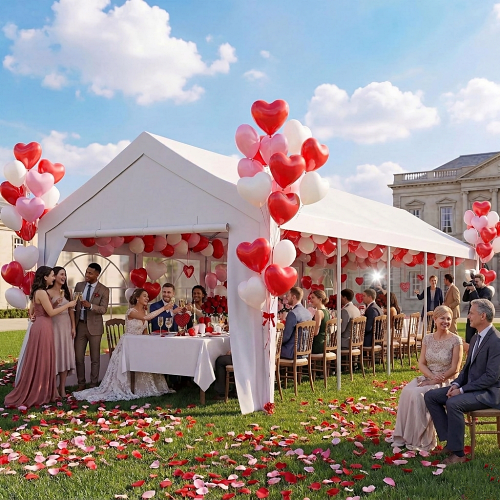 Elegant wedding tent