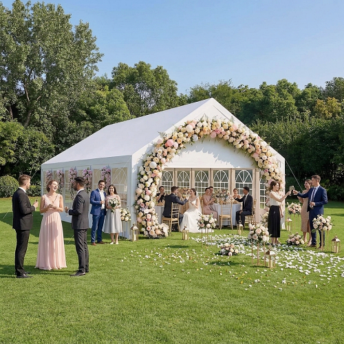 Outdoor wedding tent ideas