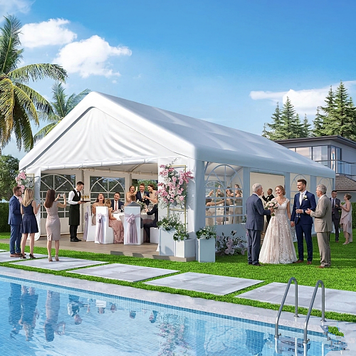 Large outdoor wedding tent