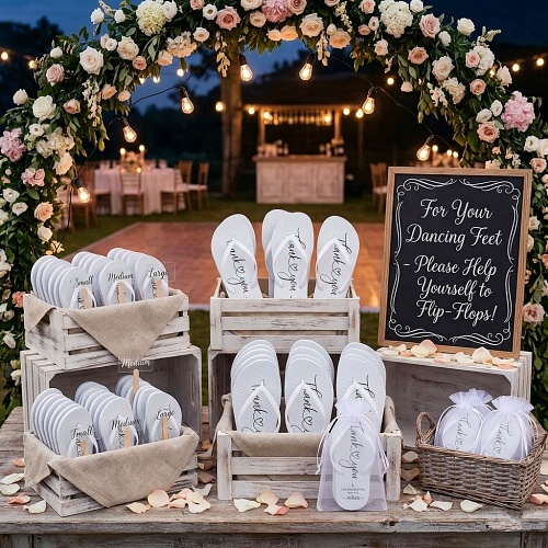 Order flip flops for wedding