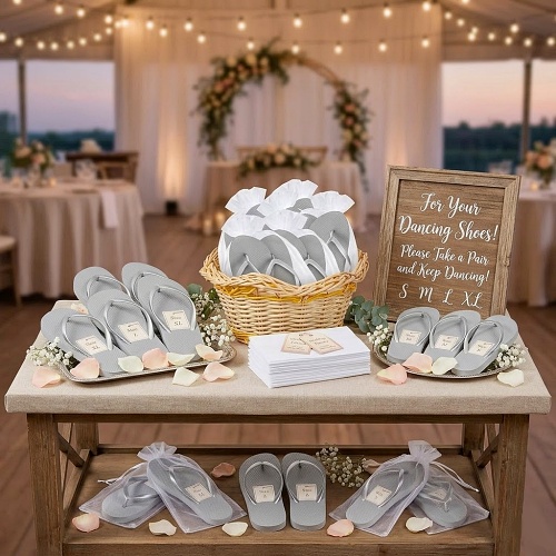 Bulk wedding flip flop