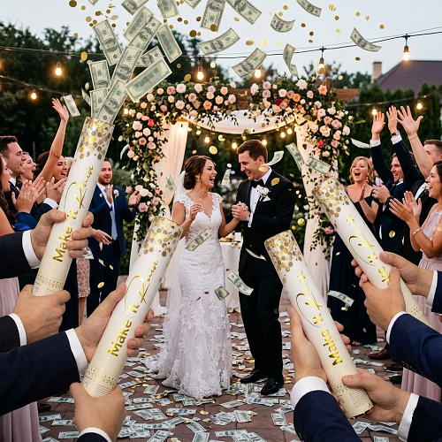 Money confetti poppers