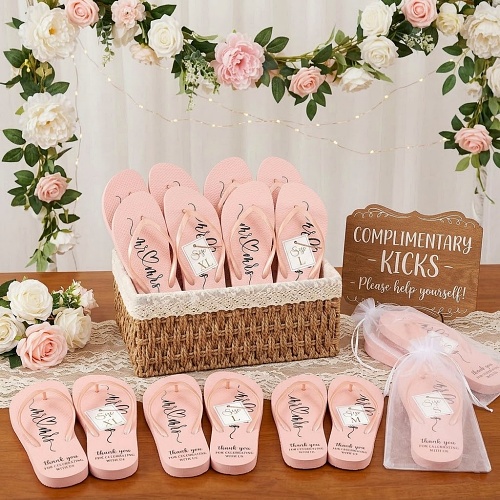 Wedding flip flops bulk