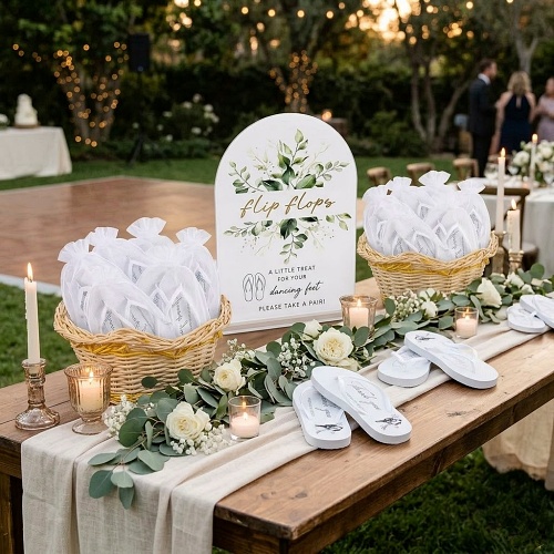 Bulk buy wedding flip flops